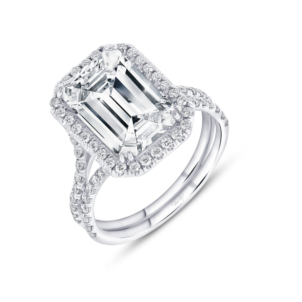 Uneek Silhouette Collection Halo Engagement Ring
