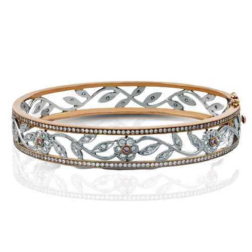 Bangle in 18k Gold with Diamonds