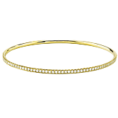 Bangle in 18k Gold with Diamonds