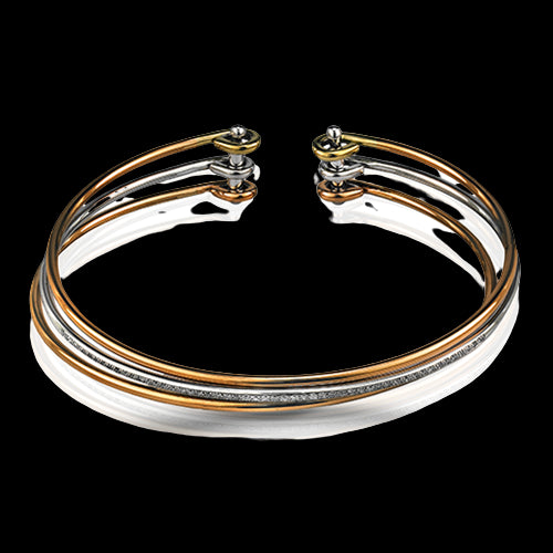 Bangle in 18k Gold with Diamonds