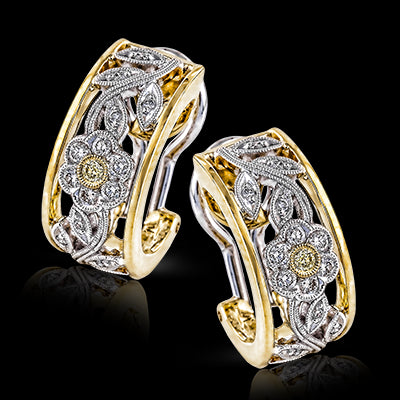 Earring in 18k Gold with Diamonds