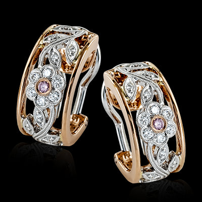 Earring in 18k Gold with Diamonds