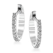 Hoop Earring in 18k Gold with Diamonds