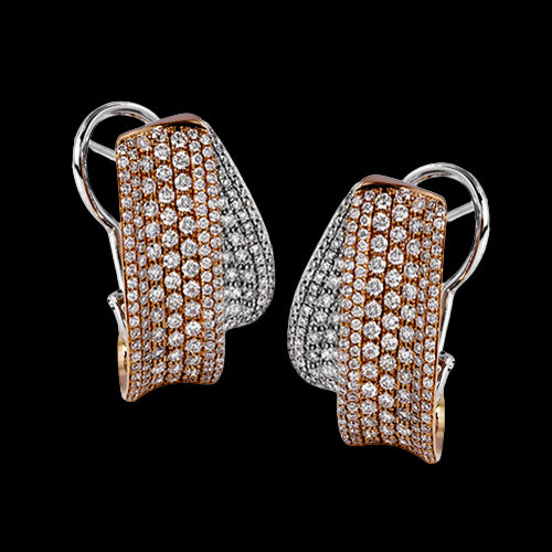 Earring in 18k Gold with Diamonds