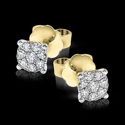 Earring in 18k Gold with Diamonds