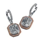 Earring in 18k Gold with Diamonds