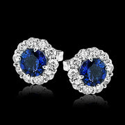 Color Earring in 18k Gold with Diamonds