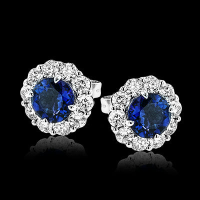 Color Earring in 18k Gold with Diamonds