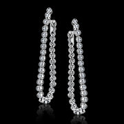 Hoop Earring in 18k Gold with Diamonds