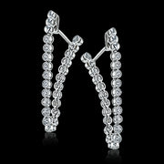 Hoop Earring in 18k Gold with Diamonds