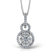 Pendant in 18k Gold with Diamonds