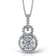 Pendant in 18k Gold with Diamonds