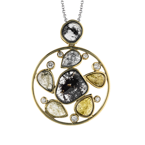 Pendant in 18k Gold with Diamonds