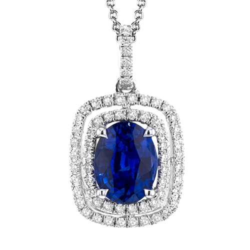 Color Pendant in 18k Gold with Diamonds