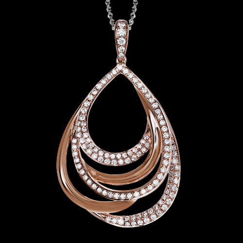 Pendant in 18k Gold with Diamonds