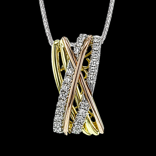 Pendant in 18k Gold with Diamonds