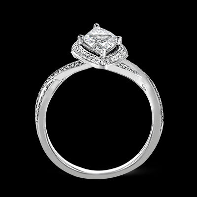 Engagement Ring in 18k Gold with Diamonds