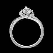 Engagement Ring in 18k Gold with Diamonds