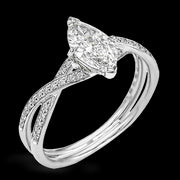 Wedding Set in 18k Gold with Diamonds