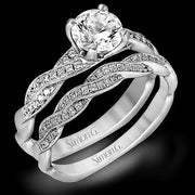 Wedding Set in 18k Gold with Diamonds