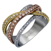 Right Hand Ring in 18k Gold with Diamonds