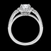 Engagement Ring in 18k Gold with Diamonds