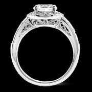 Engagement Ring in 18k Gold with Diamonds