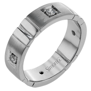 Men Ring in 14k Gold with Diamonds