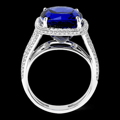 Color Ring in 18k Gold with Diamonds