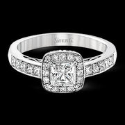 Engagement Ring in 18k Gold with Diamonds