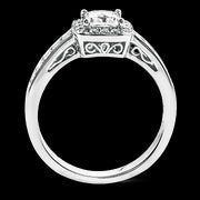 Engagement Ring in 18k Gold with Diamonds