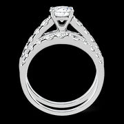 Wedding Set in 18k Gold with Diamonds