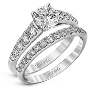 Wedding Set in 18k Gold with Diamonds
