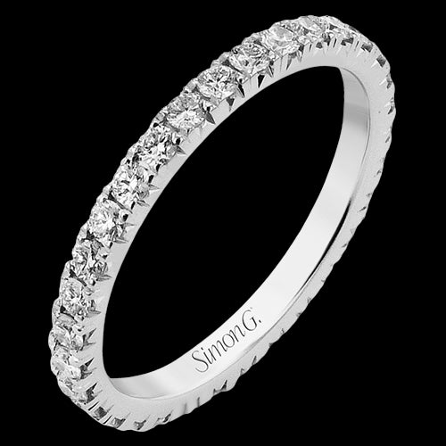 Wedding Band in 18k Gold with Diamonds