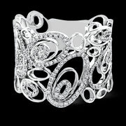 Right Hand Ring in 18k Gold with Diamonds