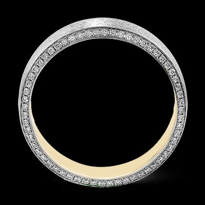 Men Ring in 14k Gold with Diamonds
