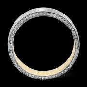 Men Ring in 14k Gold with Diamonds