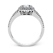 Engagement Ring in 18k Gold with Diamonds