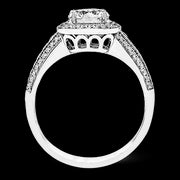 Engagement Ring in 18k Gold with Diamonds