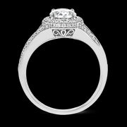 Engagement Ring in 18k Gold with Diamonds