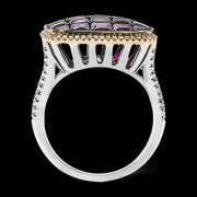 Color Ring in 18k Gold with Diamonds
