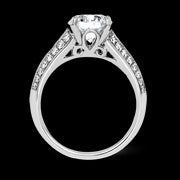 Engagement Ring in 18k Gold with Diamonds