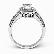 Engagement Ring in 18k Gold with Diamonds