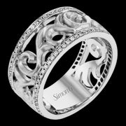 Men Ring in 14k Gold with Diamonds