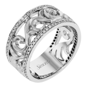 Men Ring in 14k Gold with Diamonds