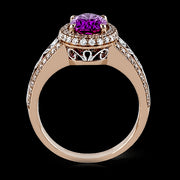 Color Ring in 18k Gold with Diamonds