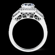 Engagement Ring in 18k Gold with Diamonds