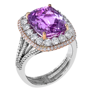 Color Ring in 18k Gold with Diamonds