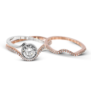 Wedding Set in 18k Gold with Diamonds