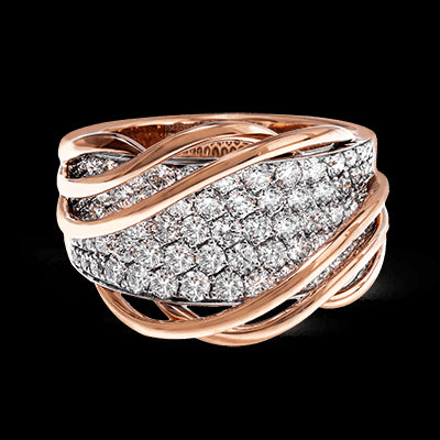 Right Hand Ring in 18k Gold with Diamonds